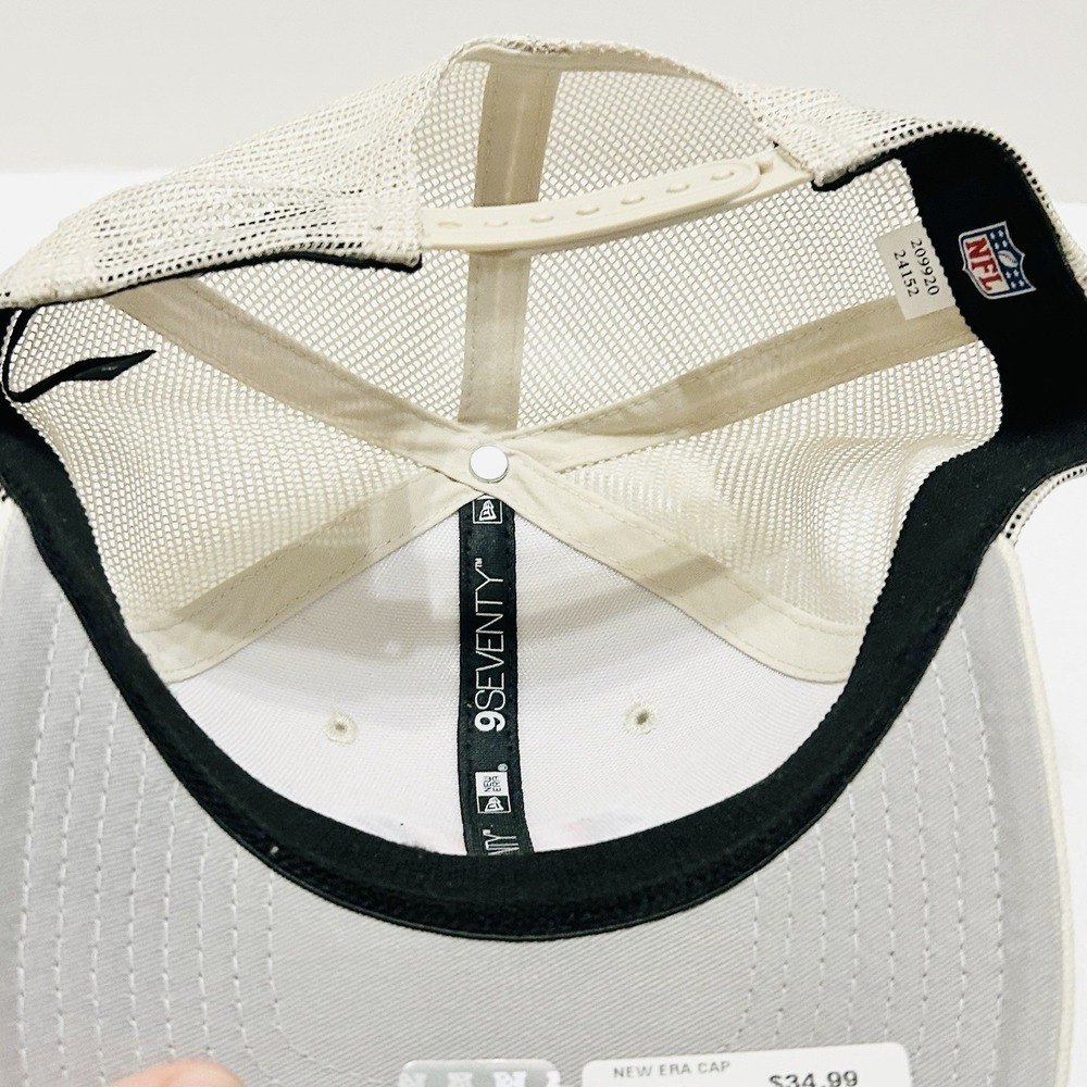 New Era Cincinnati Bengals Canvas‎ Beige 9SEVENTY Stretch Snap Hat Adjustable - Picture 5 of 5